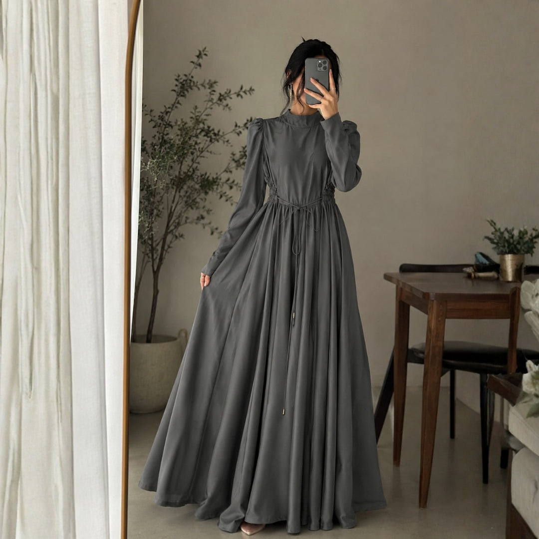 Elegant Flared Maxi Dress S1