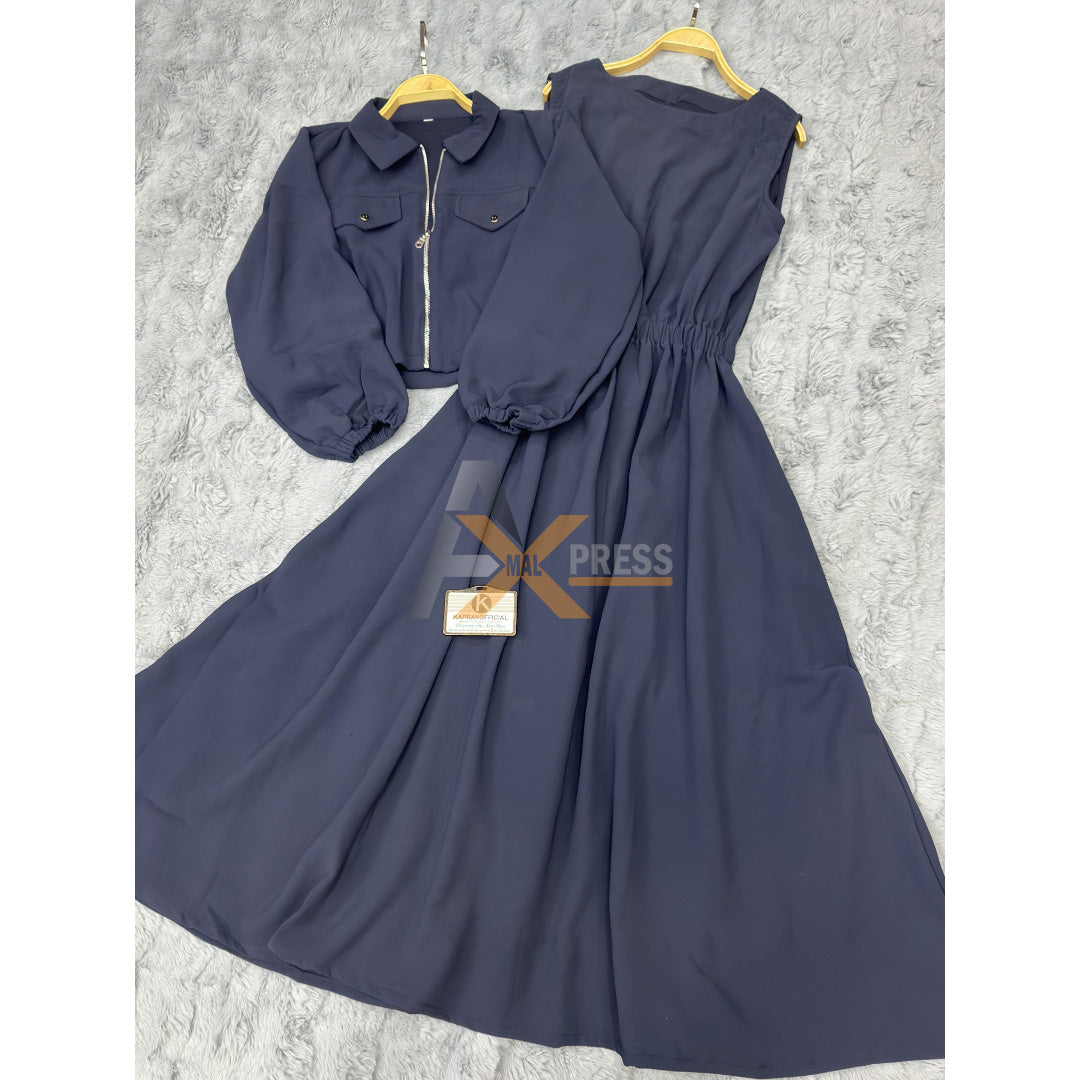 Elegant Two-Piece Maxi Set – Imported Fabric