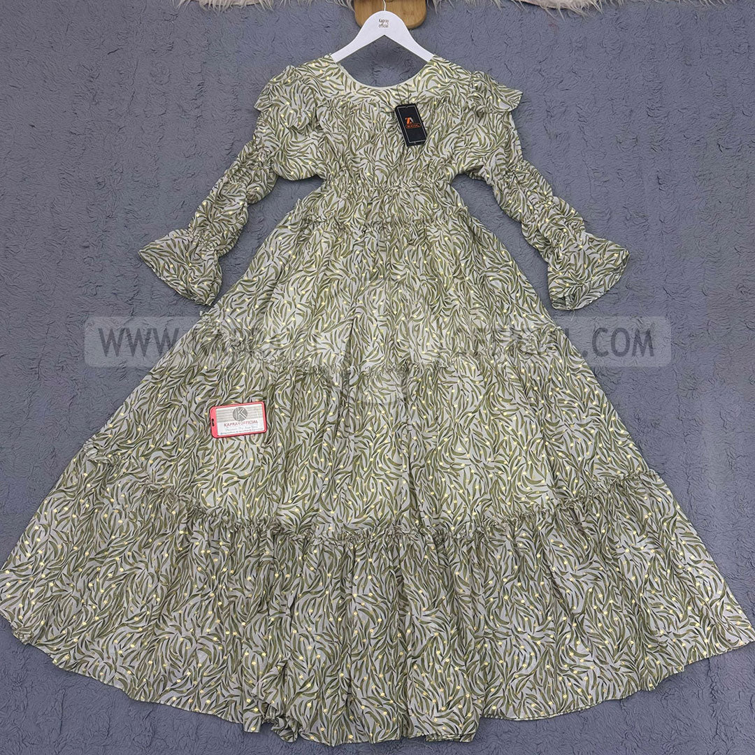 Chiffon 360 Frock – Unveil the Latest Prints A1