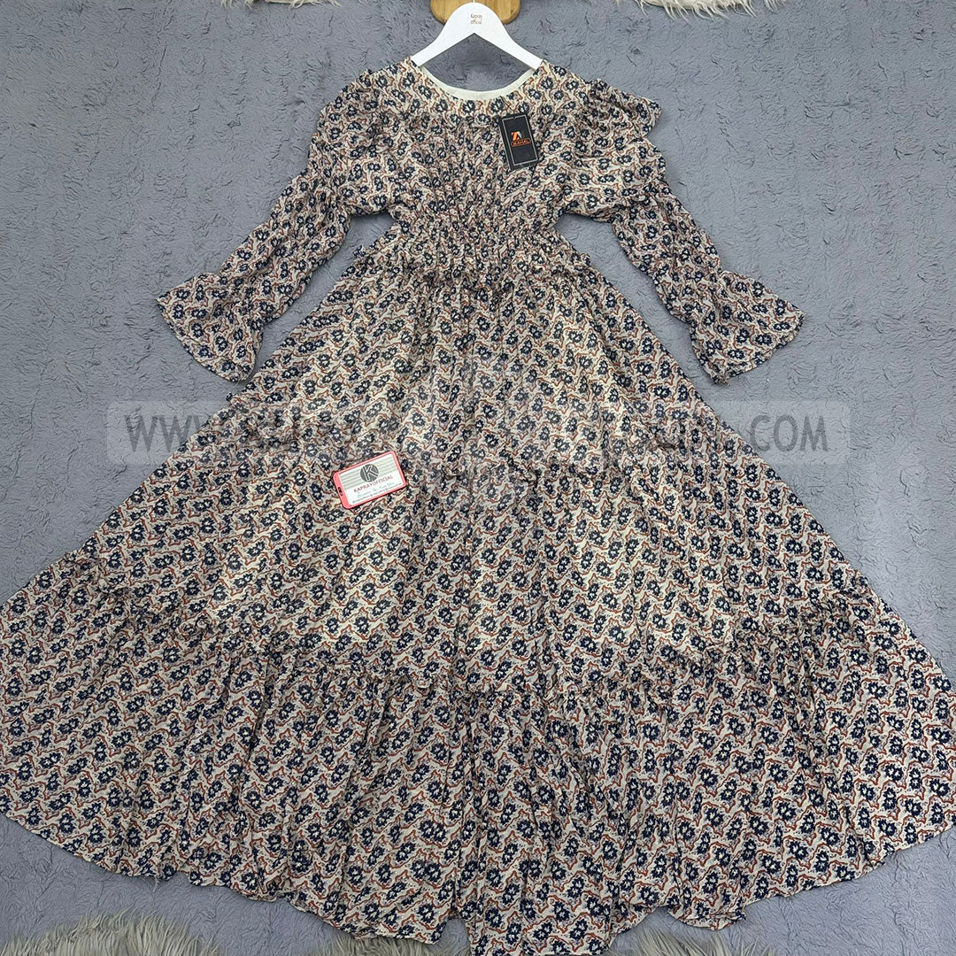 Chiffon 360 Frock – Unveil the Latest Prints A1