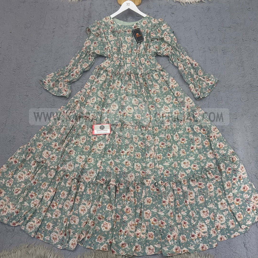 Chiffon 360 Frock – Unveil the Latest Prints A1
