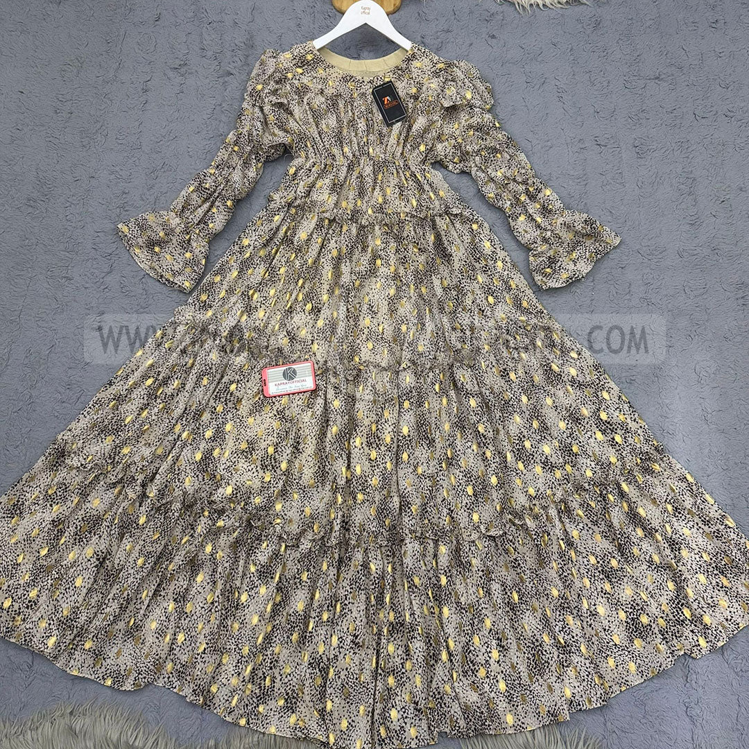 Chiffon 360 Frock – Unveil the Latest Prints A1