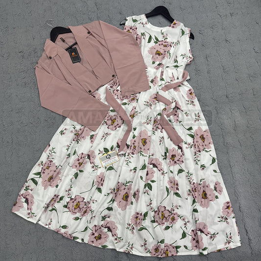 Imported Georgette Cote Maxi Dress