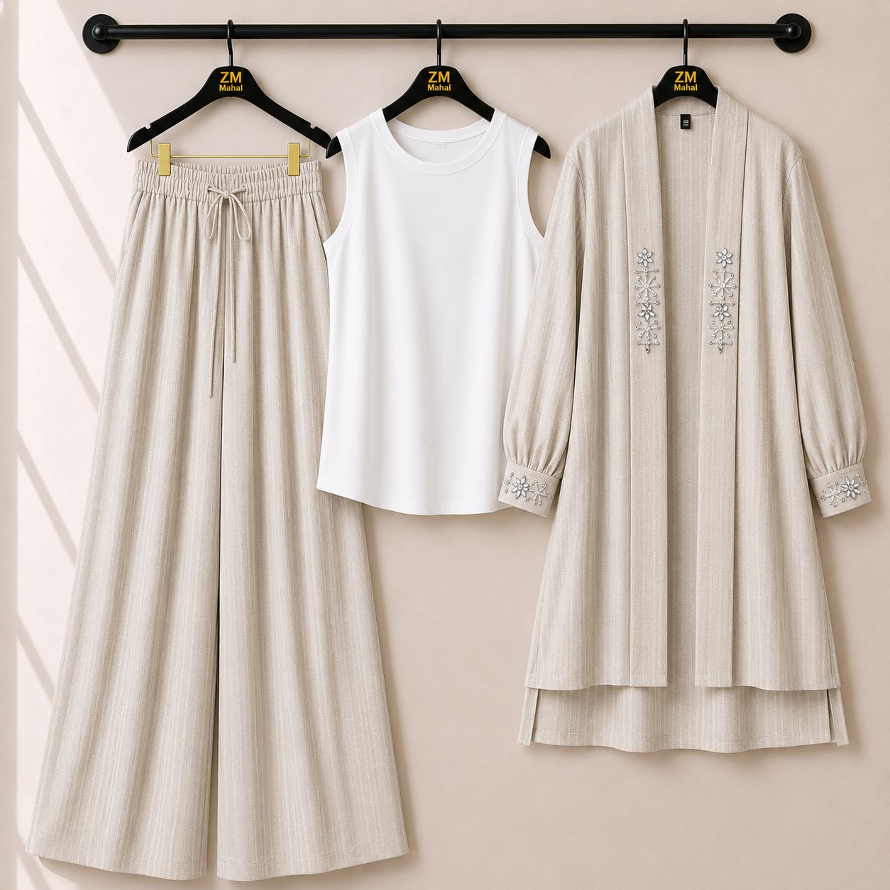 Haya Luxe Handwork Luxury 3Pc Co-ord