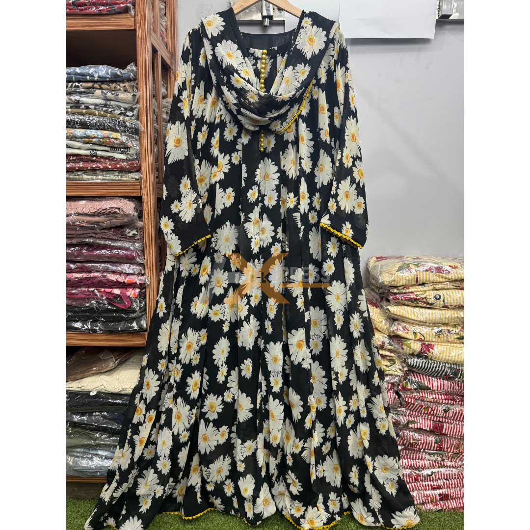 Stylish Bonanza Frock with Duppata - AM-25