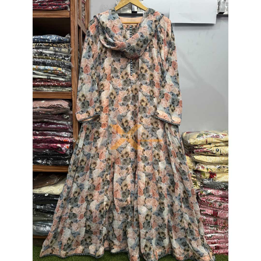 Stylish Bonanza Frock with Duppata - AM-25