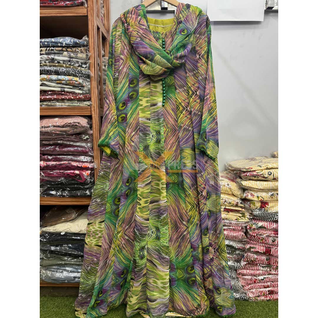 Stylish Bonanza Frock with Duppata - AM-25