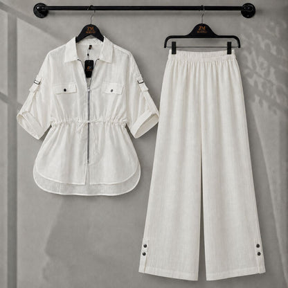 Laleh Turkish Irish Cotton Utility Co-Ord Set | ZM-032