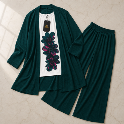 Premium Floral Versatile Three-Piece