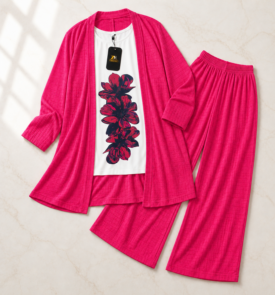 Premium Floral Versatile Three-Piece