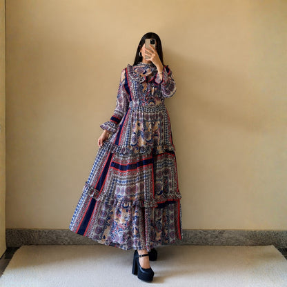 Turkish Imported Georgette Maxi Dress