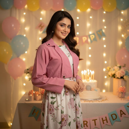 Imported Cote Maxi Dress – 2-Piece Elegant Set