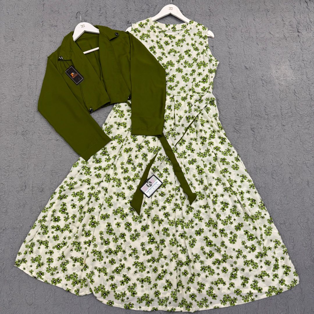 Imported Georgette Cote Maxi Dress