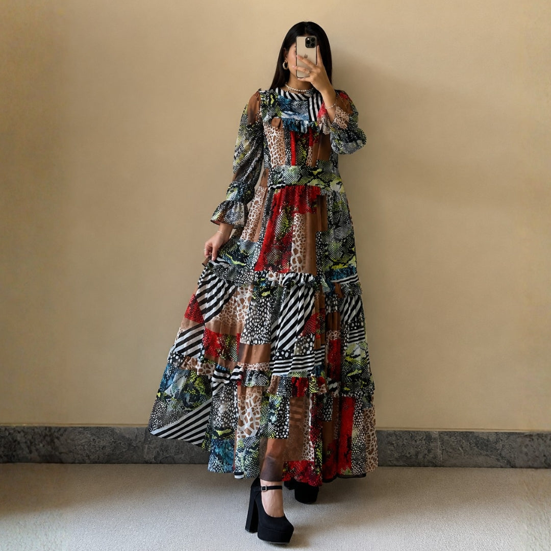 Turkish Imported Georgette Maxi Dress