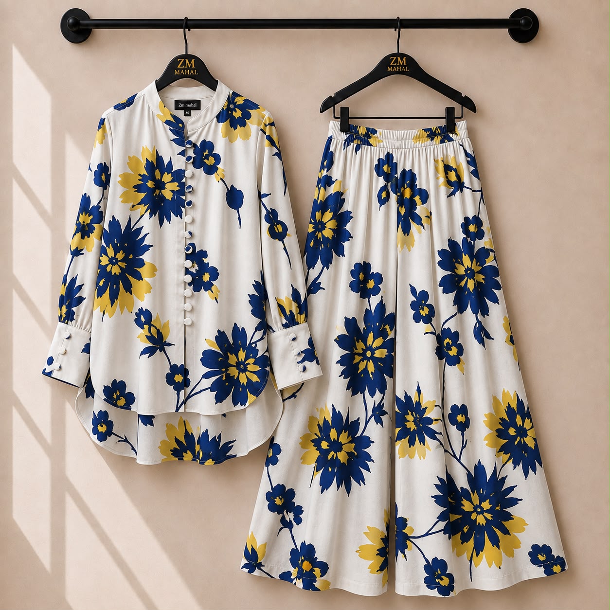 Floral Bloom Shirt & Palazzo Co-Ord Set
