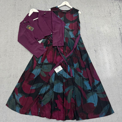 Imported Georgette Cote Maxi Dress