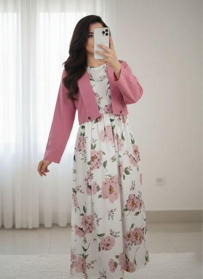 Imported Cote Maxi Dress – 2-Piece Elegant Set