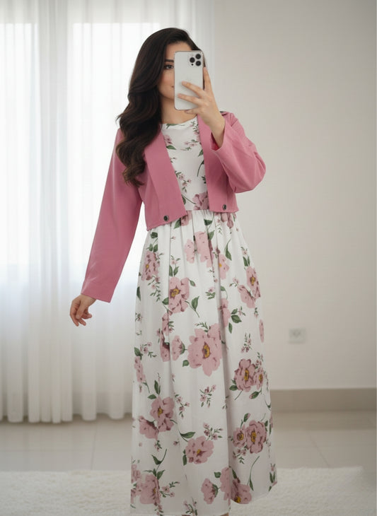 Imported Cote Maxi Dress – 2-Piece Elegant Set