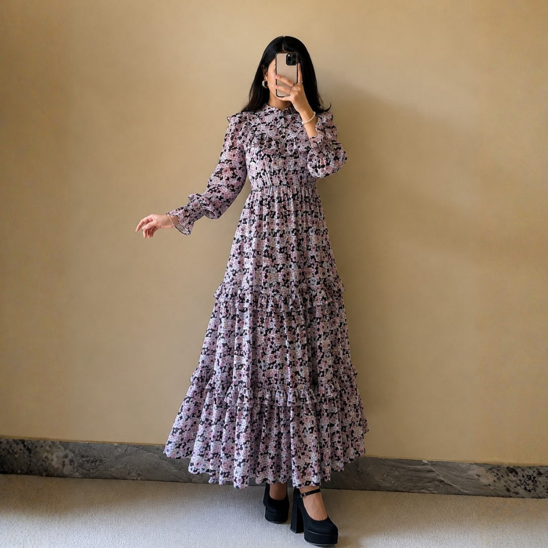 Turkish Imported Georgette Maxi Dress