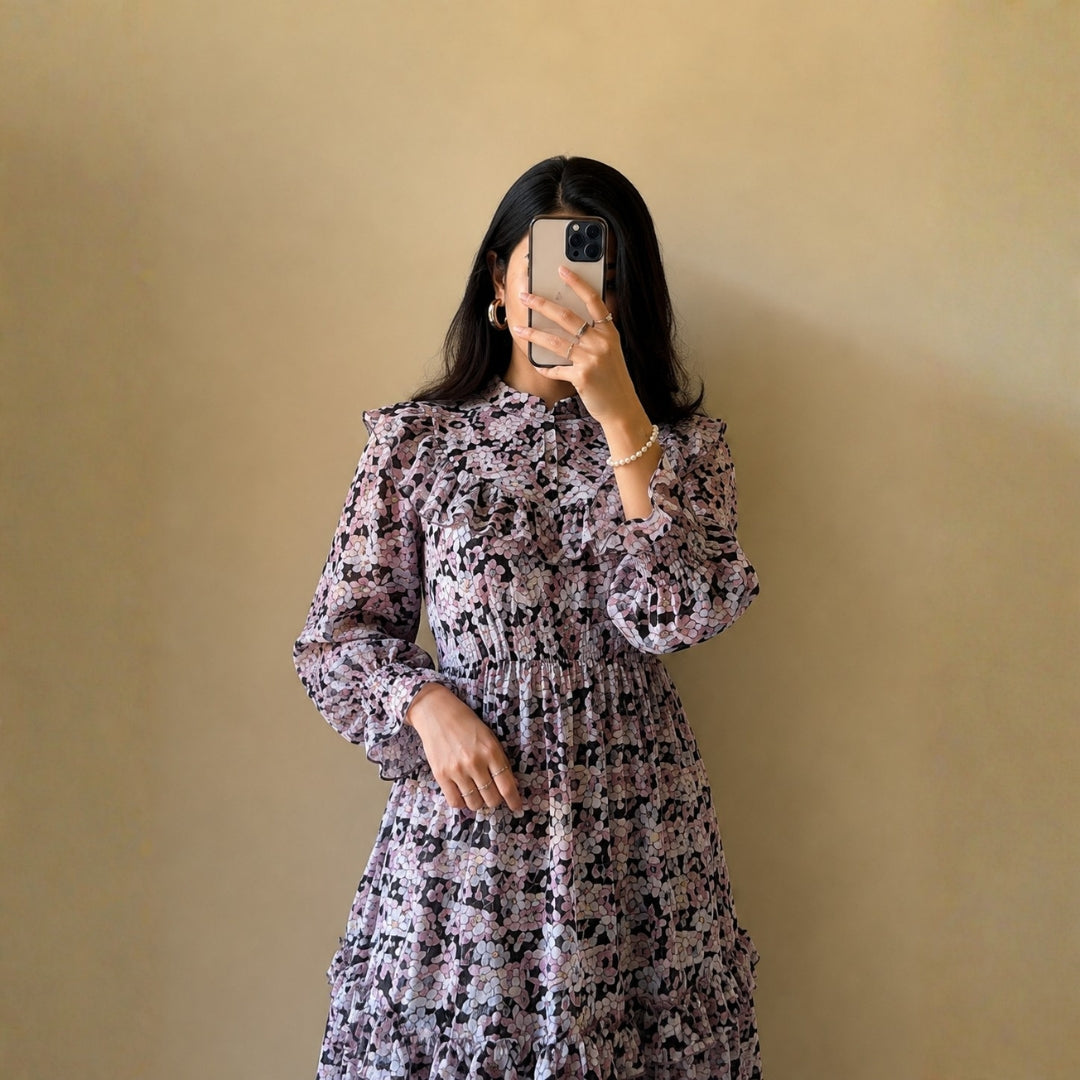 Turkish Imported Georgette Maxi Dress