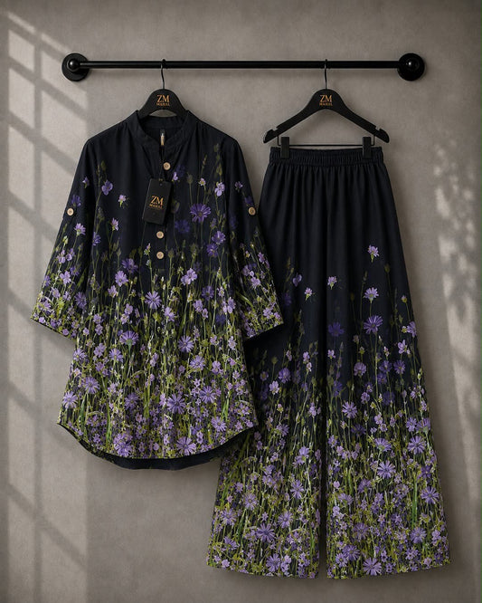 Elara Co-Ord Border Print