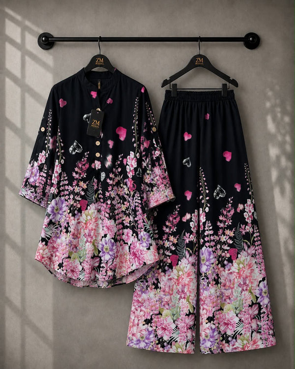 Elara Co-Ord Border Print