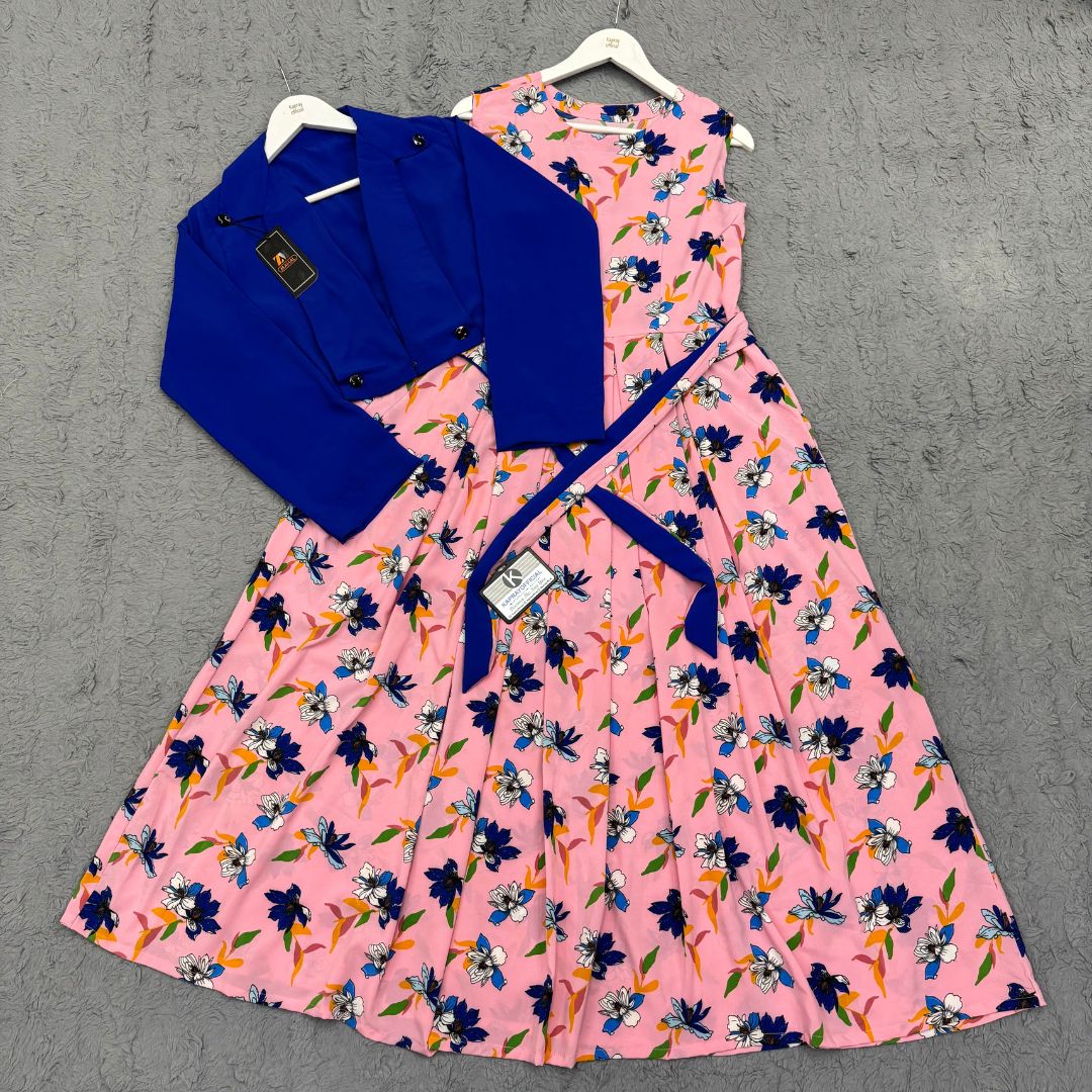 Imported Georgette Cote Maxi Dress