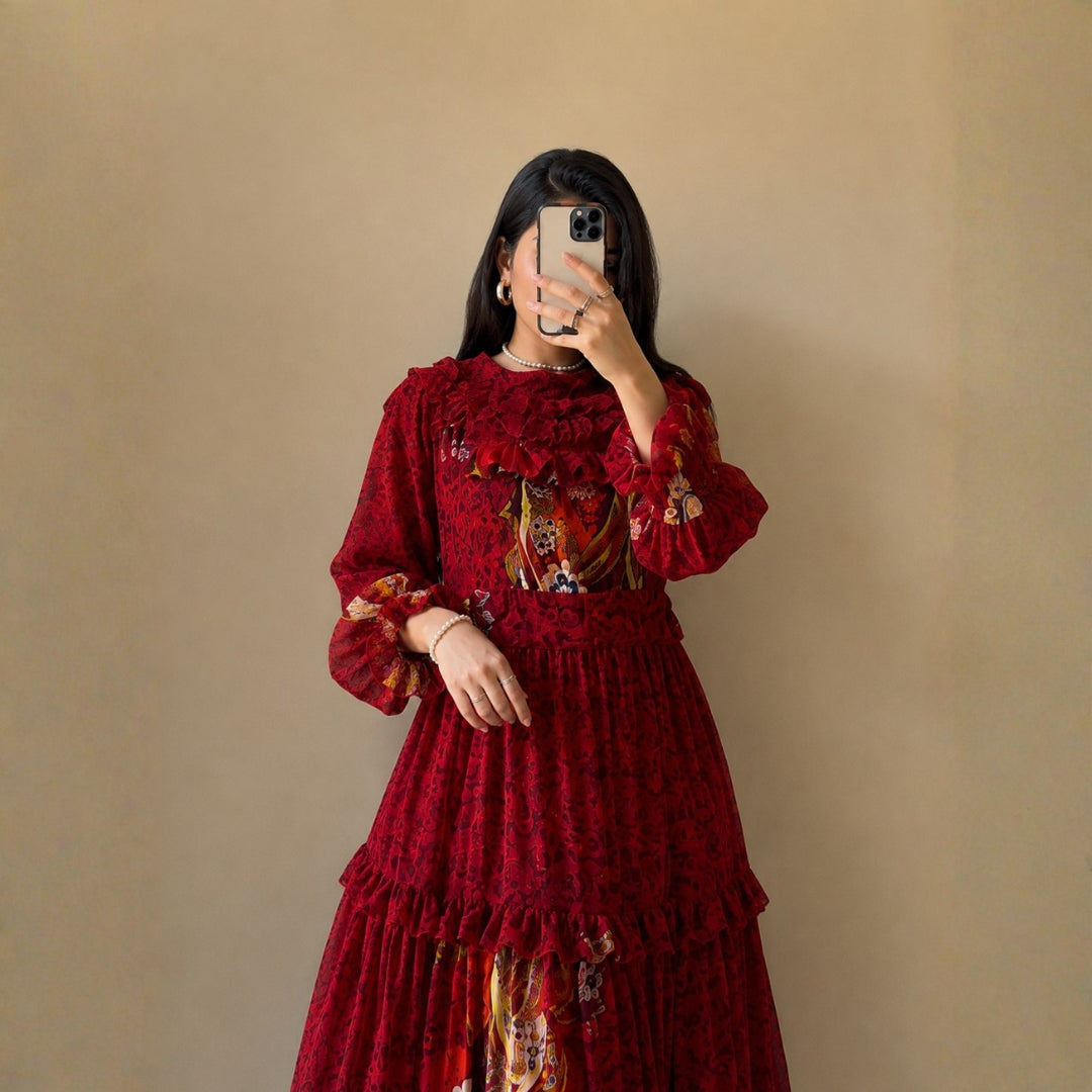 Turkish Imported Georgette Maxi Dress