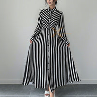 Zebra Button Maxi Dress