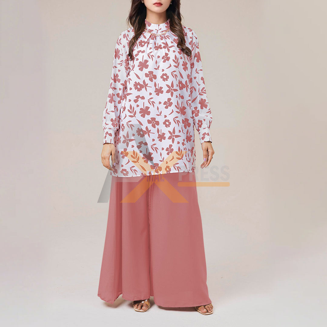 Luxe - Printed Shirt with Palazzo