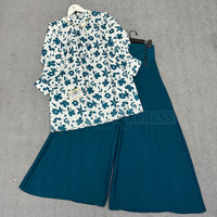 Luxe - Printed Shirt with Palazzo