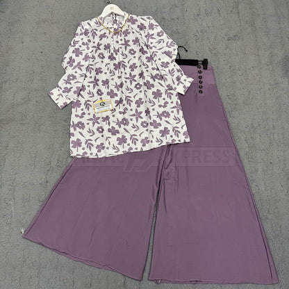 Luxe - Printed Shirt with Palazzo