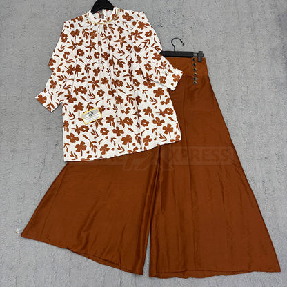 Luxe - Printed Shirt with Palazzo