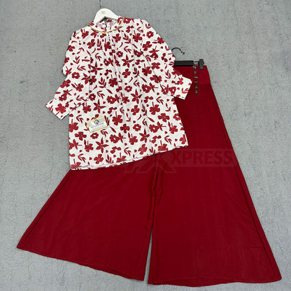 Luxe - Printed Shirt with Palazzo