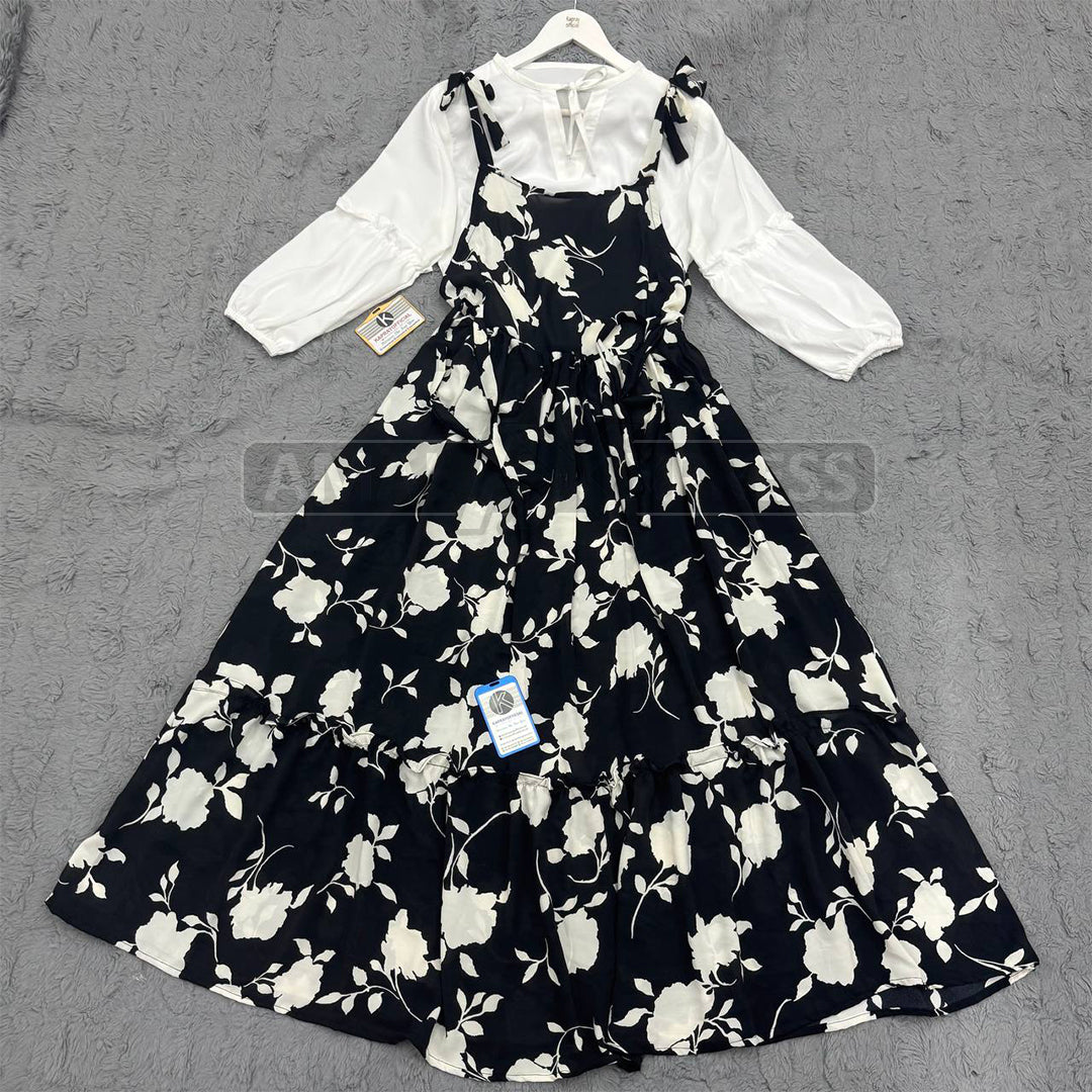 Blossom Grace – Adjustable Floral Dress
