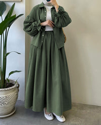 Muslin-Feel Georgette 2-Piece Outfit – Soft, Flowy & Chic
