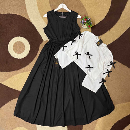 Tie Ribbon Elegant Maxi Dress