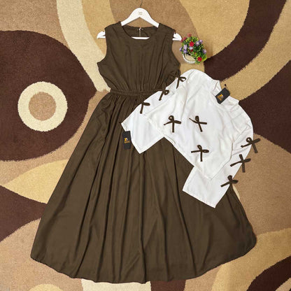 Tie Ribbon Elegant Maxi Dress