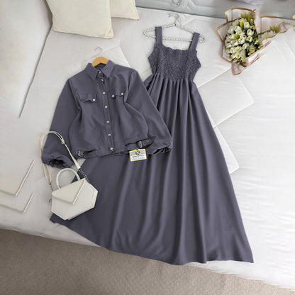 Modest Chic Button Jacket Maxi | ZM-007