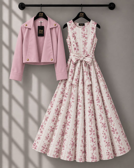 Luxe Bloom Jacket Maxi Set