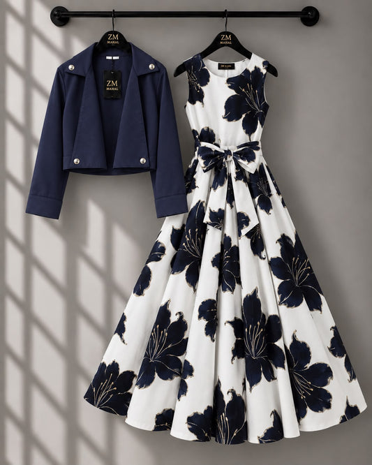 Luxe Bloom Jacket Maxi Set