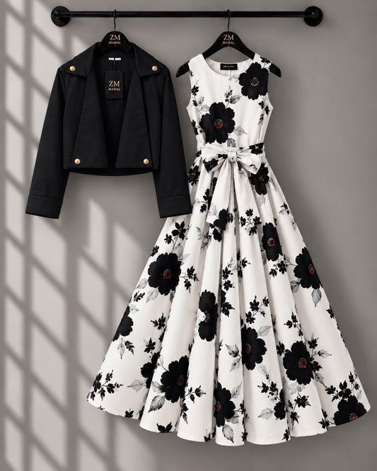 Luxe Bloom Jacket Maxi Set