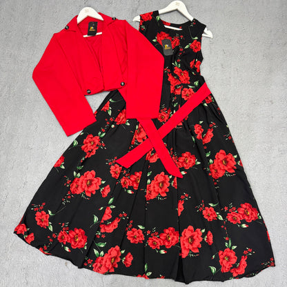 Imported Georgette Cote Maxi Dress
