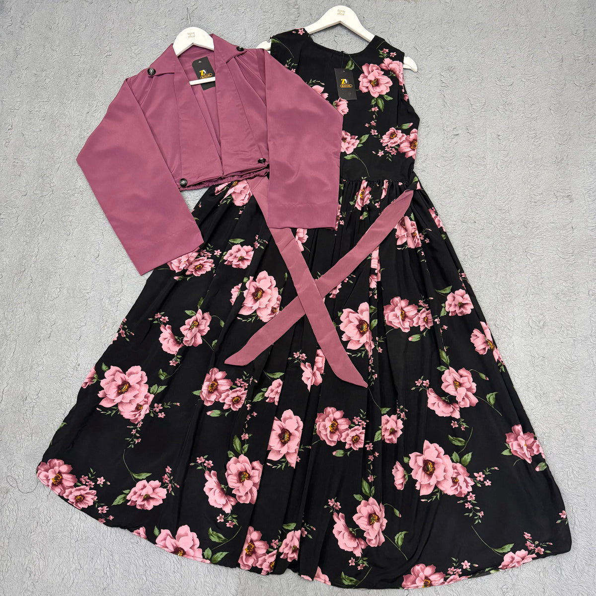 Imported Georgette Cote Maxi Dress K-1