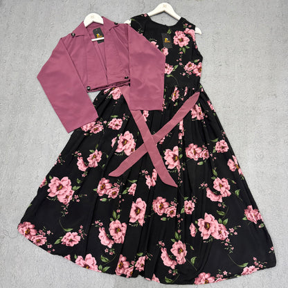 Imported Georgette Cote Maxi Dress K-1