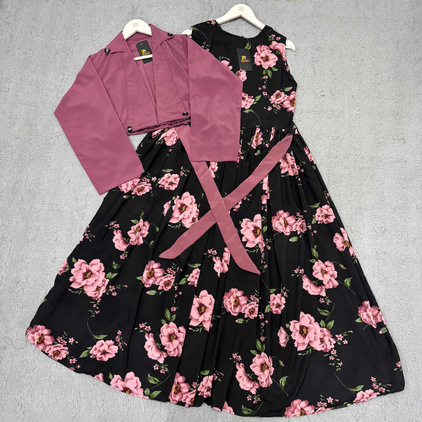Imported Georgette Cote Maxi Dress