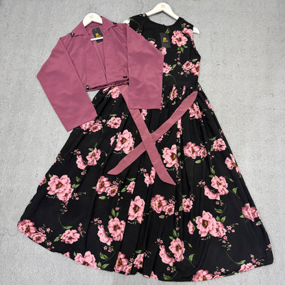 Imported Georgette Cote Maxi Dress