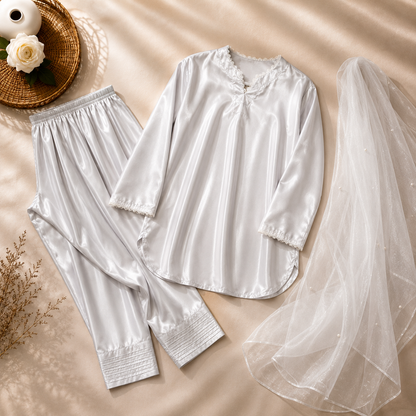 Korean Luxury  Silk 3 Piece Suit