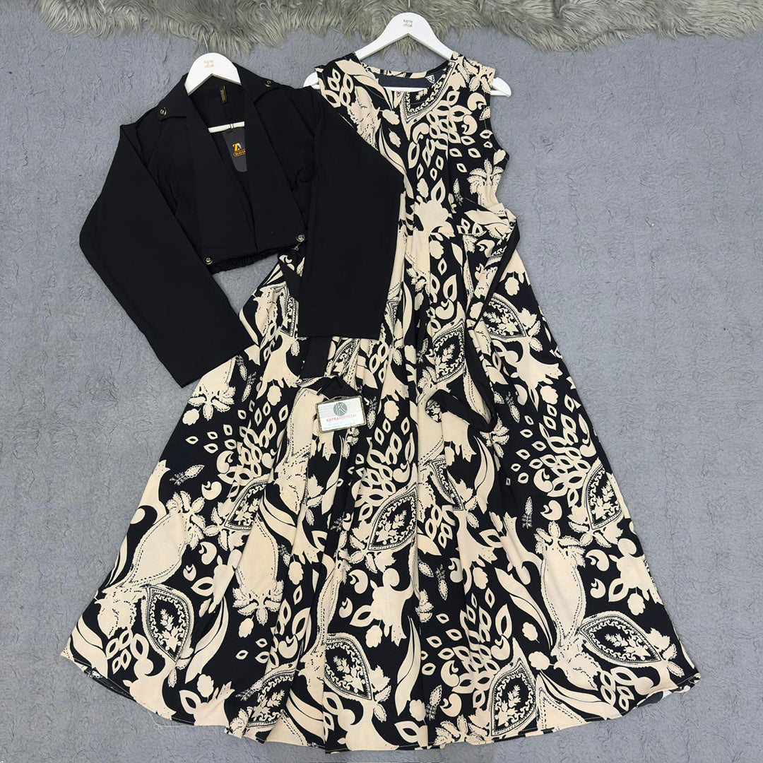 Imported Georgette Cote Maxi Dress