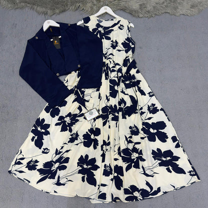 Imported Georgette Cote Maxi Dress